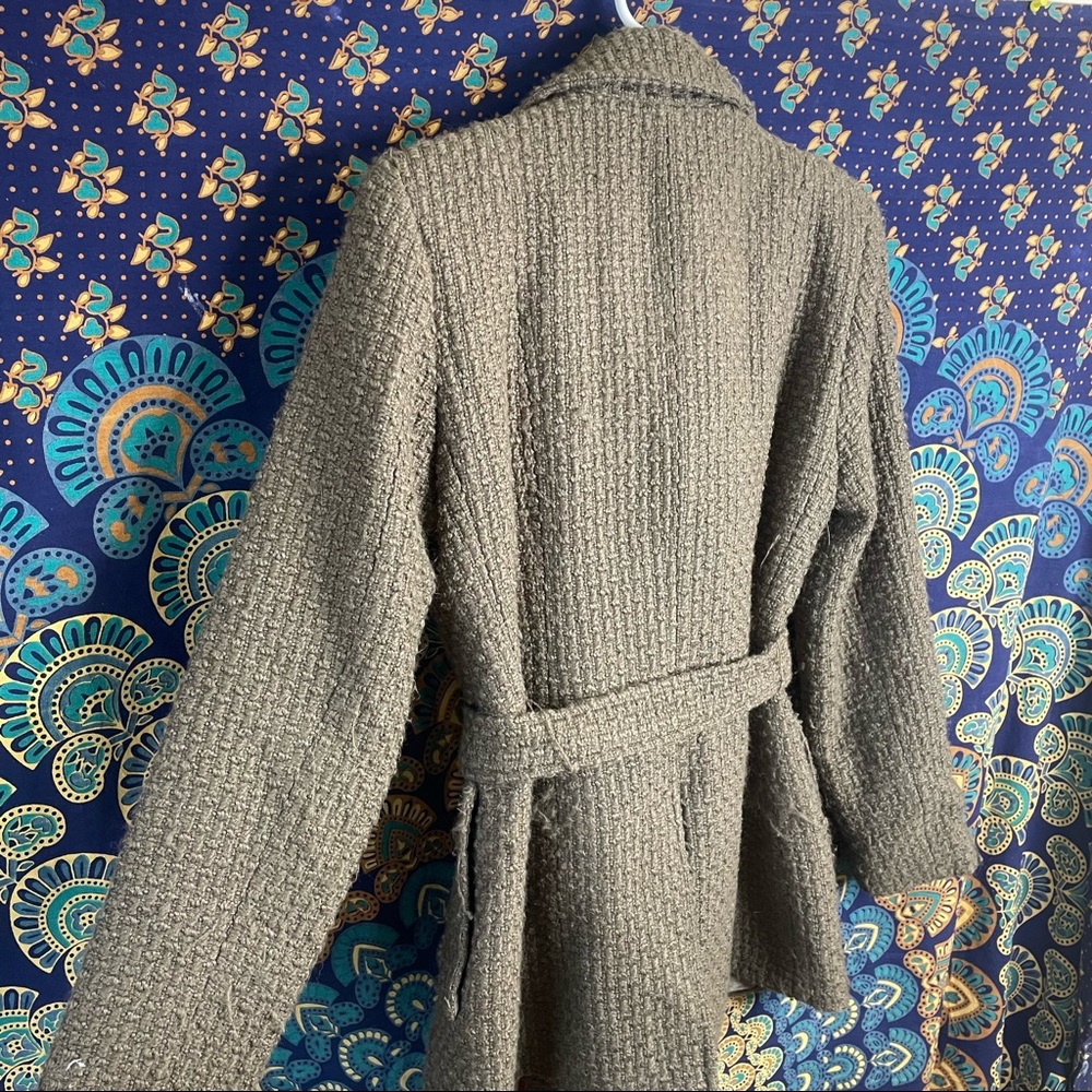 Calvin Klein Wool Blend Trench Coat - Picture 14 of 16